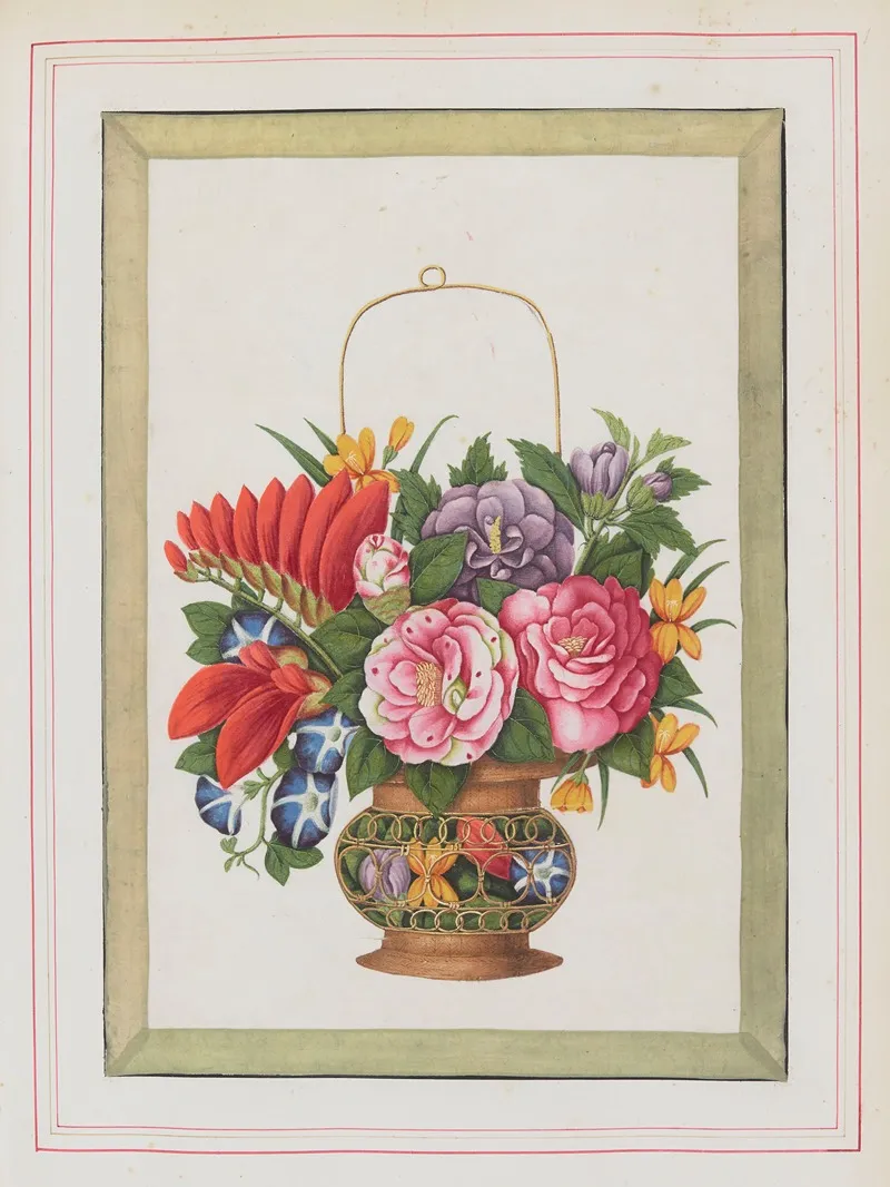 Bouquets Of Flowers Pl 18 Wall Art by Anonymous - High-Resolution Digital Print