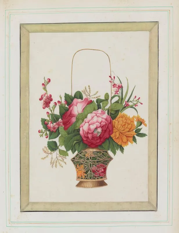 Bouquets Of Flowers Pl 21 Wall Art by Anonymous - High-Resolution Digital Print