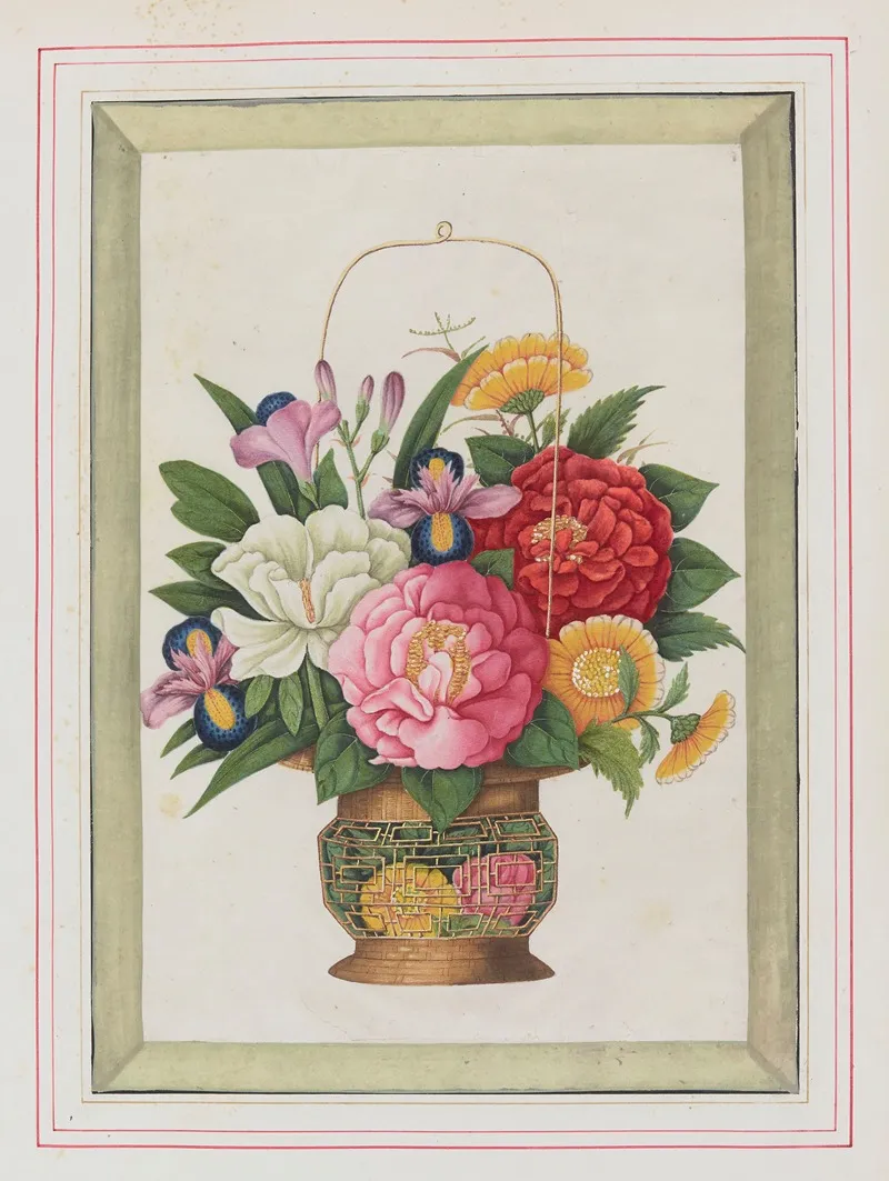 Bouquets Of Flowers Pl 22 Wall Art by Anonymous - High-Resolution Digital Print