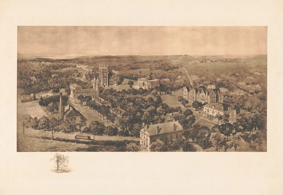 Bowdoin College 3 Wall Art by Harley DeWitt Nichols - High-Resolution Digital Print