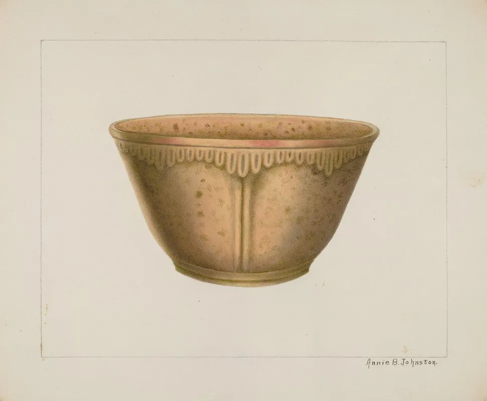 Bowl With Ornamented Rim