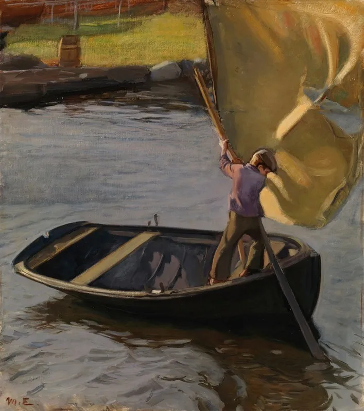 Boy And Sail Wall Art by Magnus Enckell - High-Resolution Digital Print