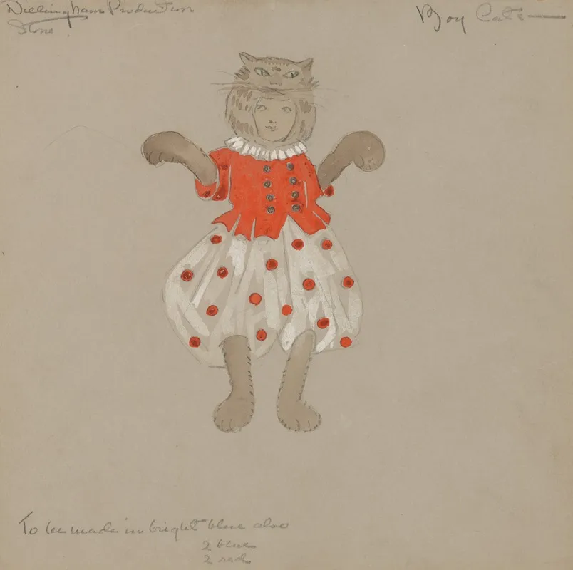 Boy Cats Wall Art by Helen Marguerite O'Kane - High-Resolution Digital Print