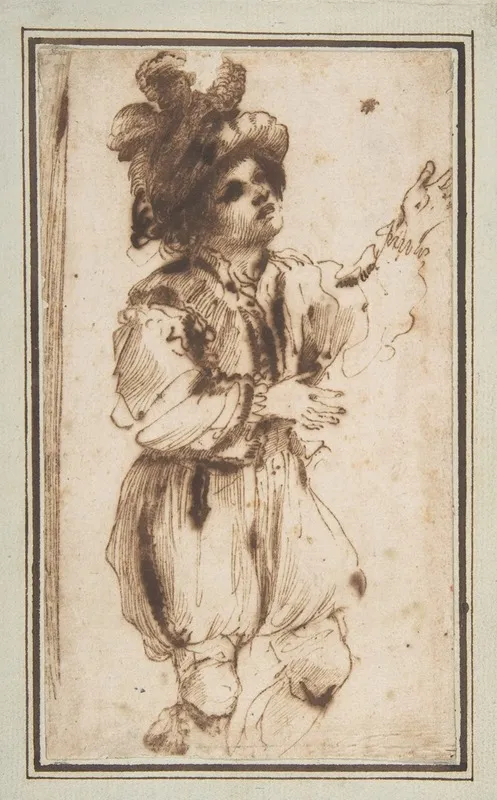 Boy Chasing A Butterfly