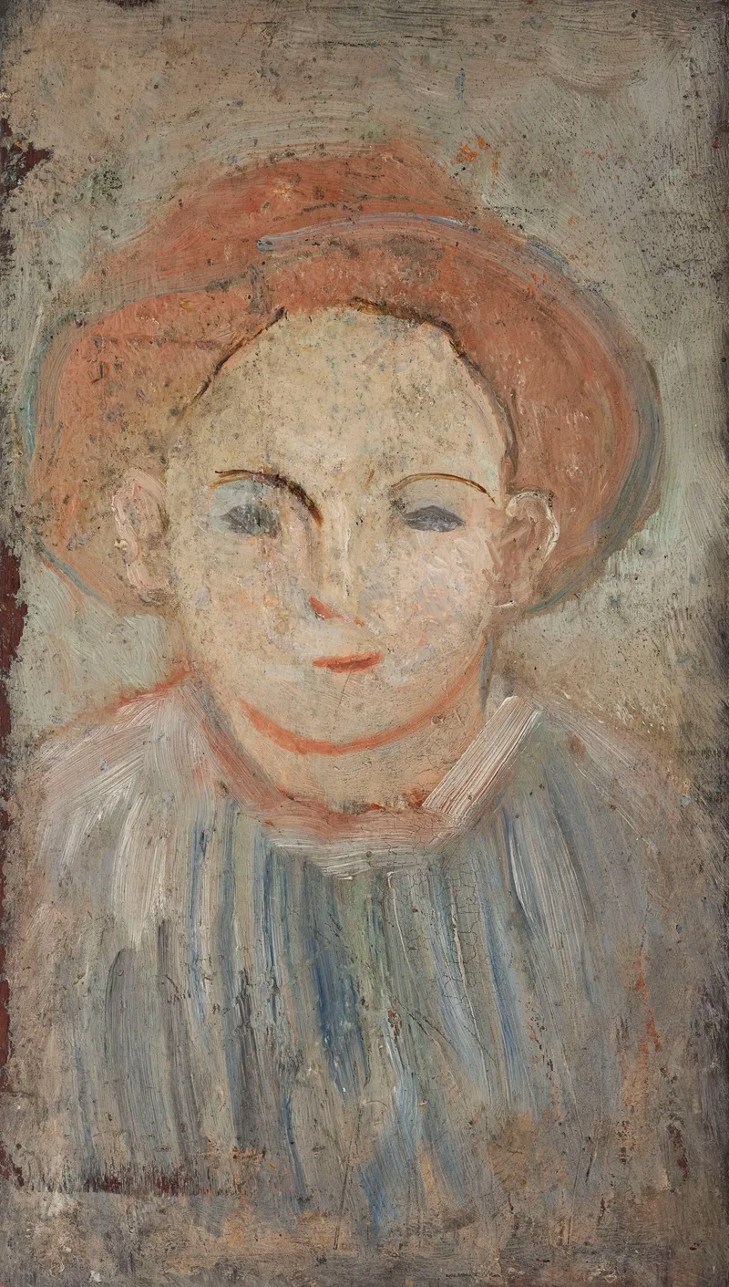 Boy In A Hat Wall Art by Tadeusz Makowski - High-Resolution Digital Print