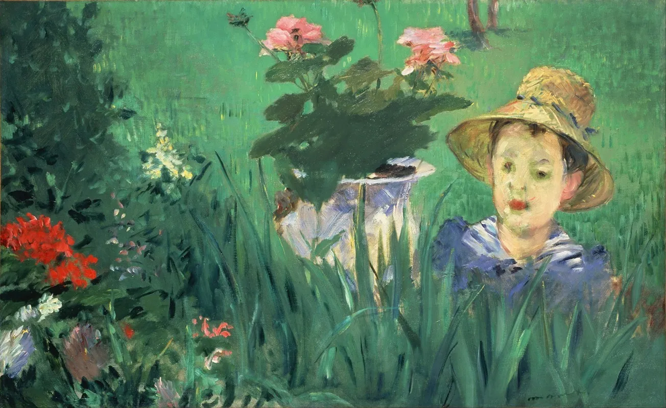 Boy In Flowers Jacques Hoschede