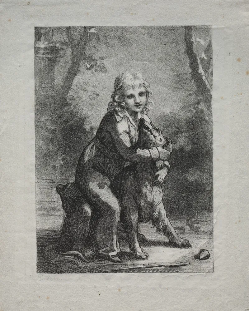 Boy With A Dog 2