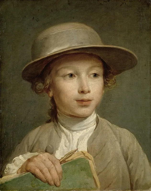 Boy With A Drawing Book