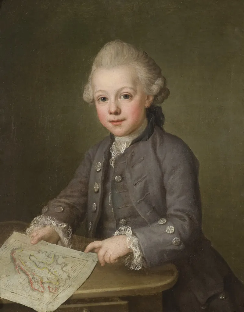 Boy With Map Of Scandinavia 2