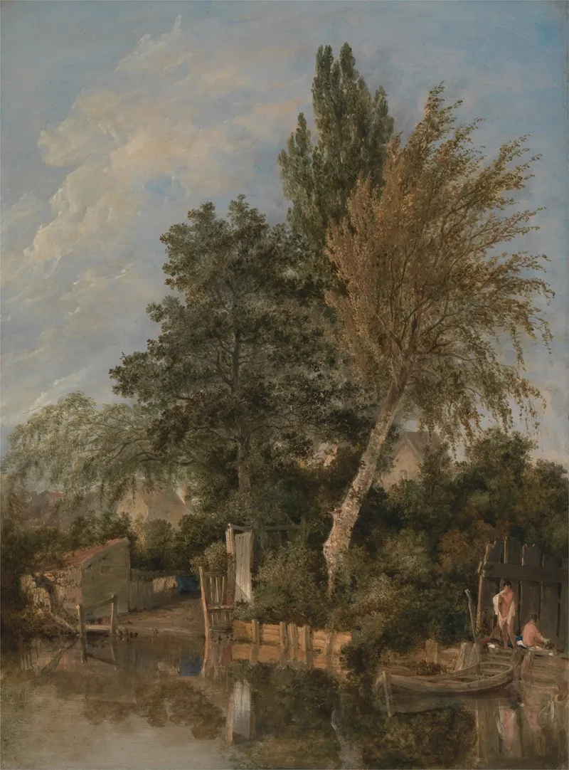Boys Bathing On The River Wensum Norwich