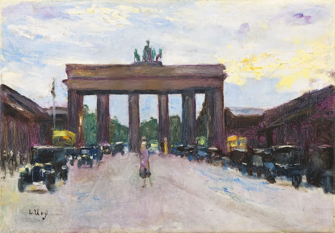 Brandenburger Tor Vom Pariser Platz Aus Gesehen Berlin