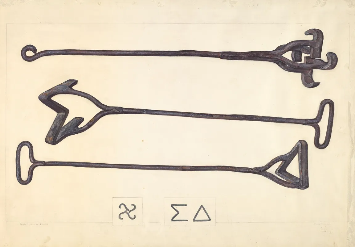 Branding Iron 34 Wall Art by Henry Rasmusen - High-Resolution Digital Print