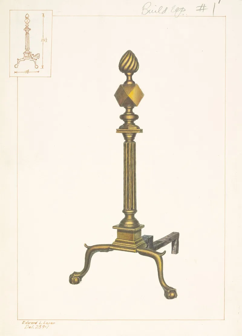 Brass Andirons
