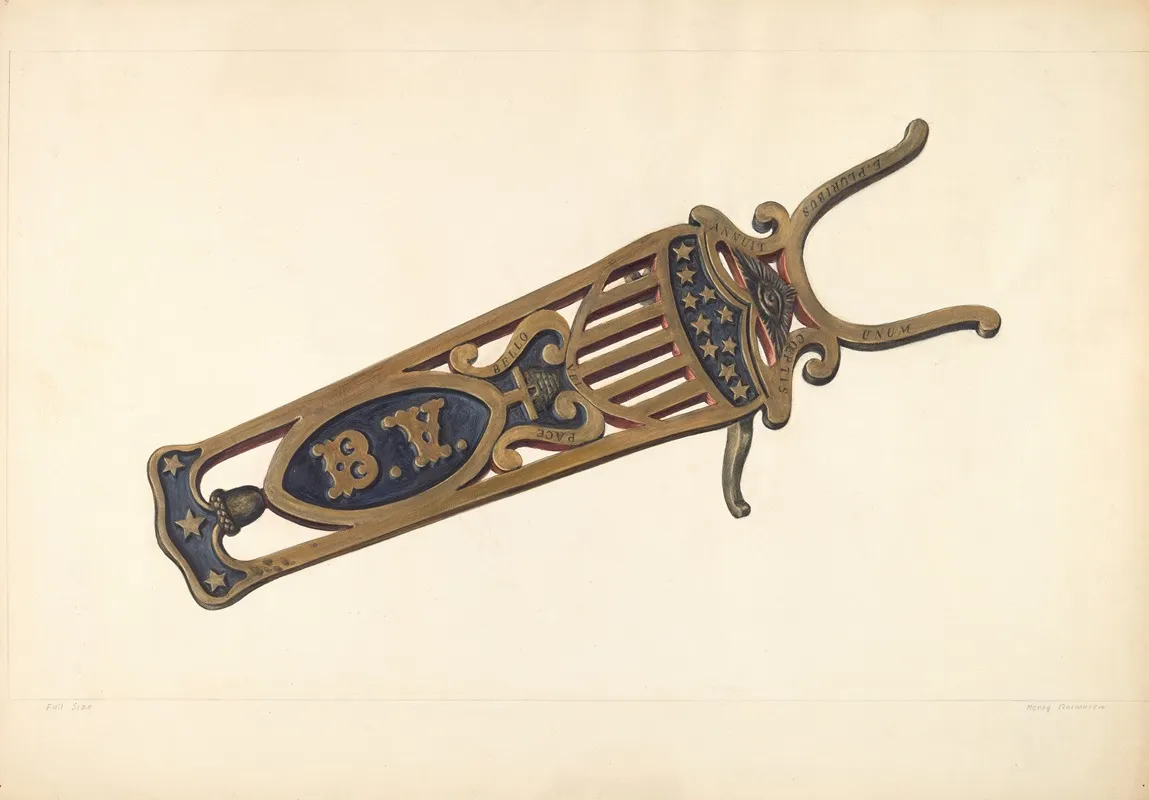 Brass Bootjack Wall Art by Henry Rasmusen - High-Resolution Digital Print