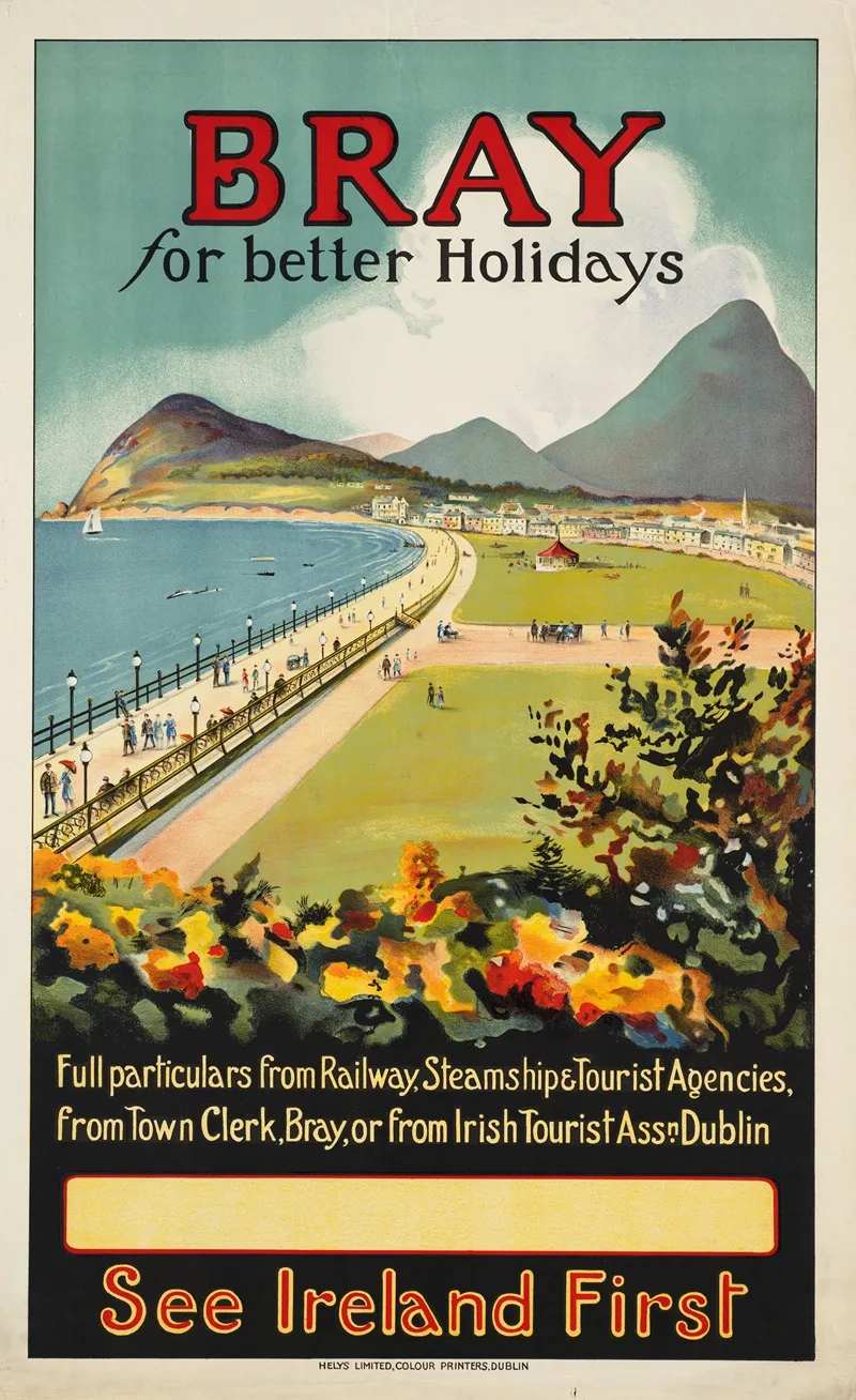 Bray For Better Holidays See Ireland First Wall Art by Anonymous - High-Resolution Digital Print