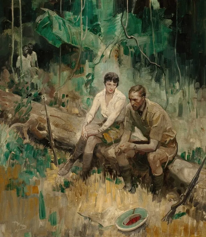 Break From The Hunt Wall Art by Herbert Morton Stoops - High-Resolution Digital Print