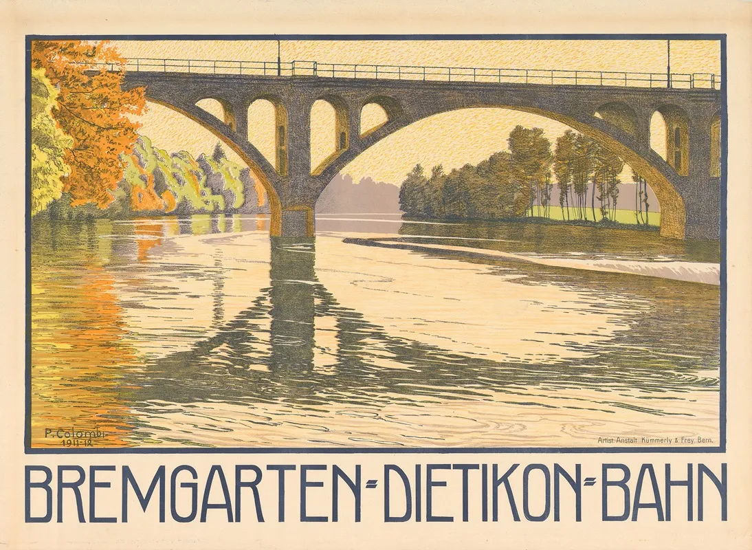 Bremgarten Dietikon Bahn Wall Art by Plinio Colombi - High-Resolution Digital Print
