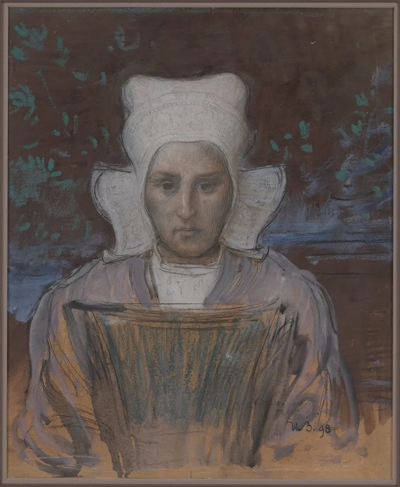 Breton Woman Study For Mystical Brittany