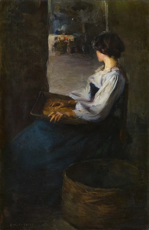 Breton Woman Wall Art by Enrique Martínez Cubells - High-Resolution Digital Print