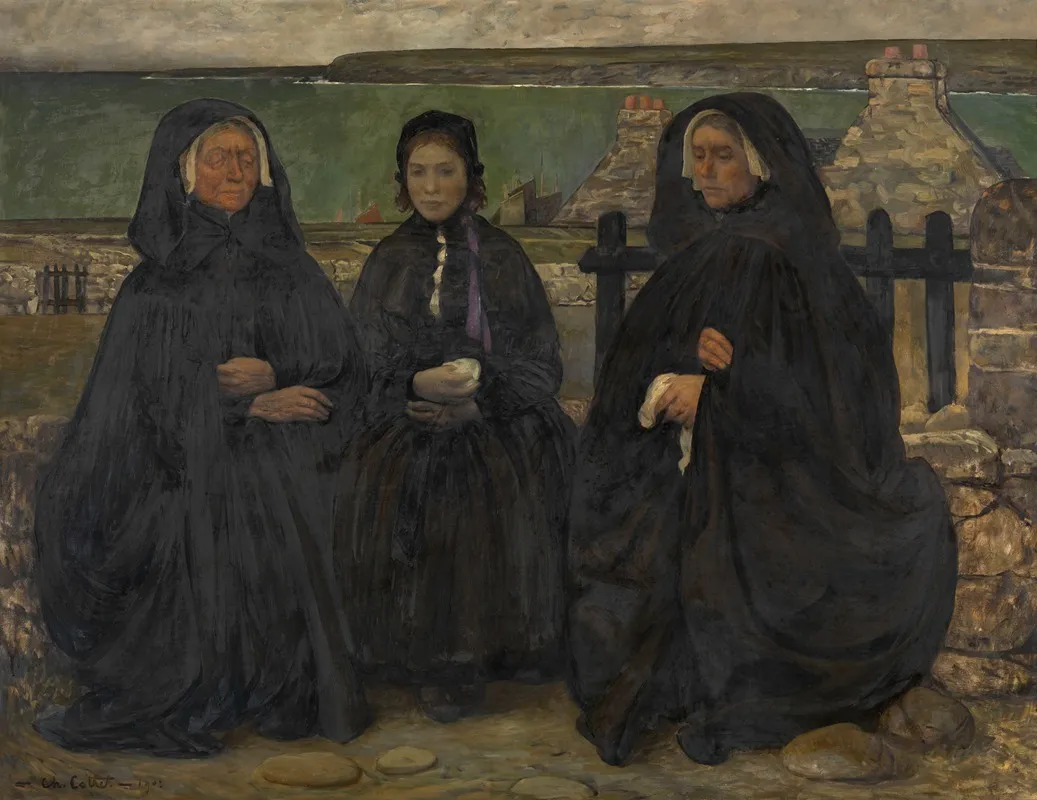 Breton Women In Mourning
