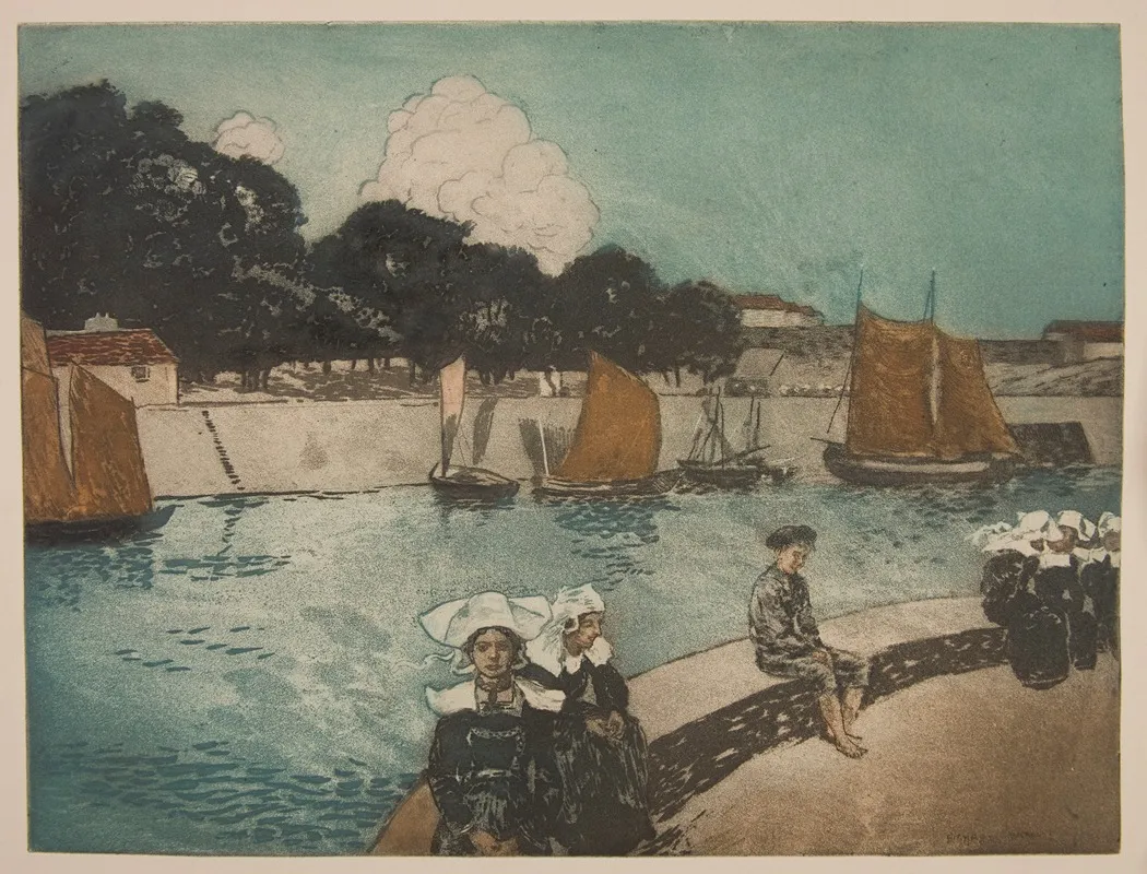 Bretonnes Sur Le Quai Concarneau