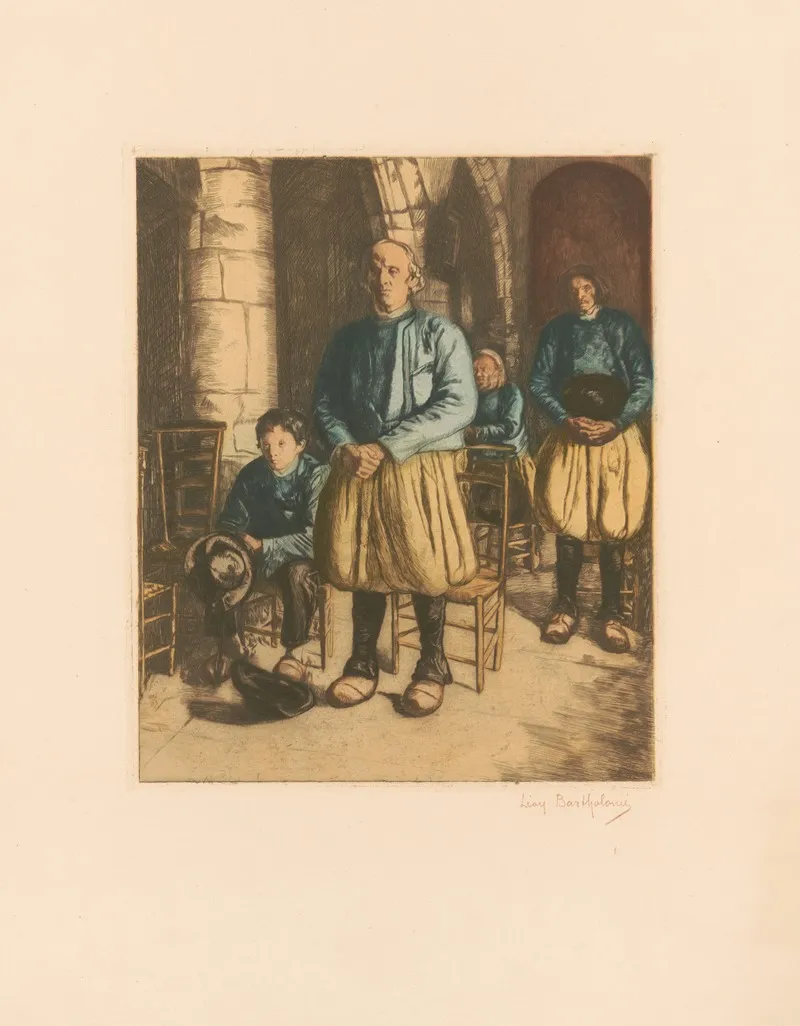 Bretons En Priere Wall Art by Léon Bartholomé - High-Resolution Digital Print