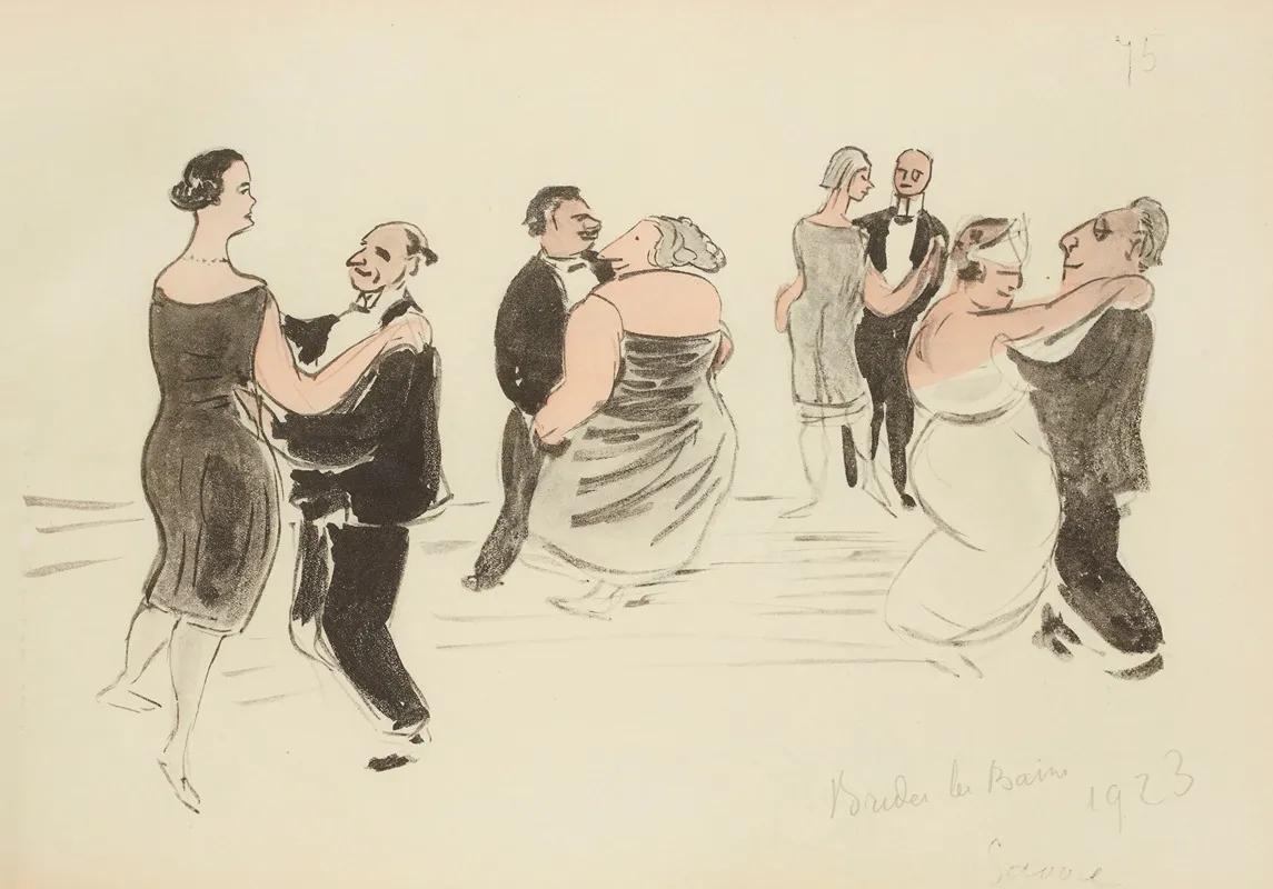 Bride Les Bains 1923 Savoie Wall Art by Paul Goute - High-Resolution Digital Print