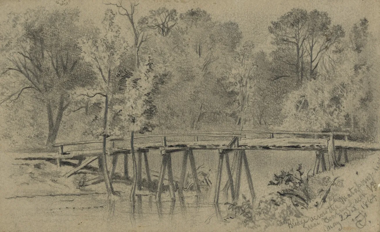 Bridge Across The Matapony River Near Bowling Green Va