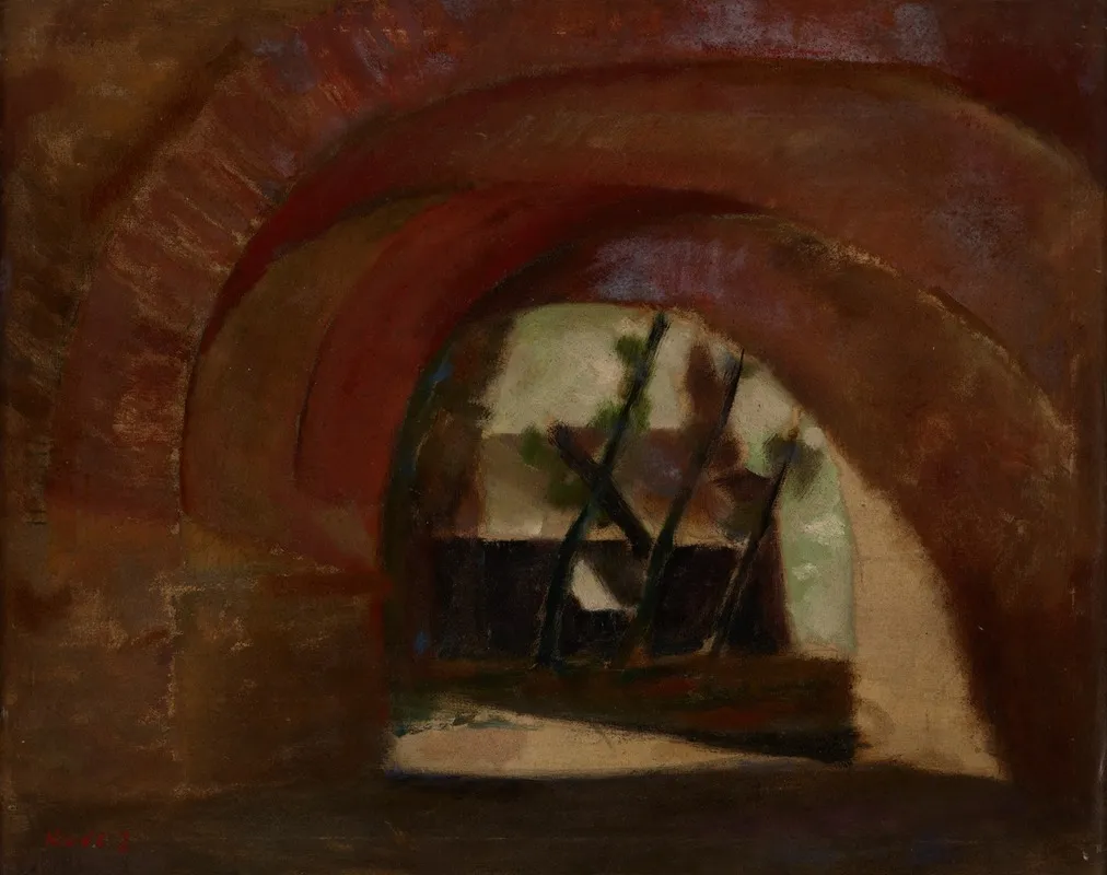 Bridge And A The Church In Terlikowka Wall Art by Zygmunt Król - High-Resolution Digital Print