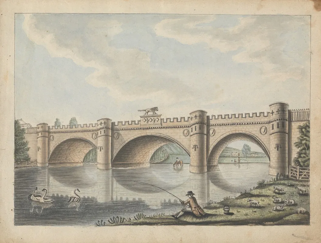 Bridge At Alnwick Castle Northumberland