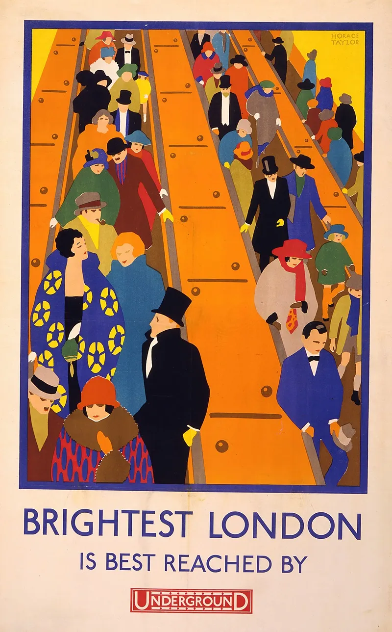 Brightest London Is Best Reached By Underground Wall Art by Horace Taylor - High-Resolution Digital Print
