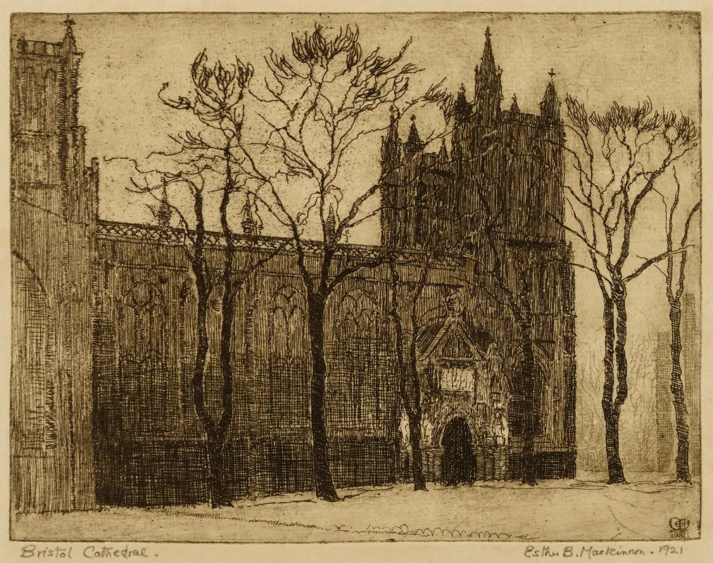 Bristol Cathedral Wall Art by Esther Blaikie MacKinnon - High-Resolution Digital Print