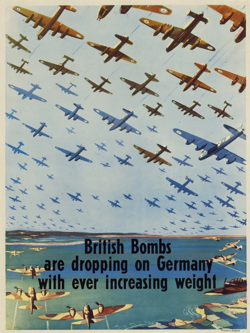 British Bombs Are Dropping On Germany With Ever Increasing Weight