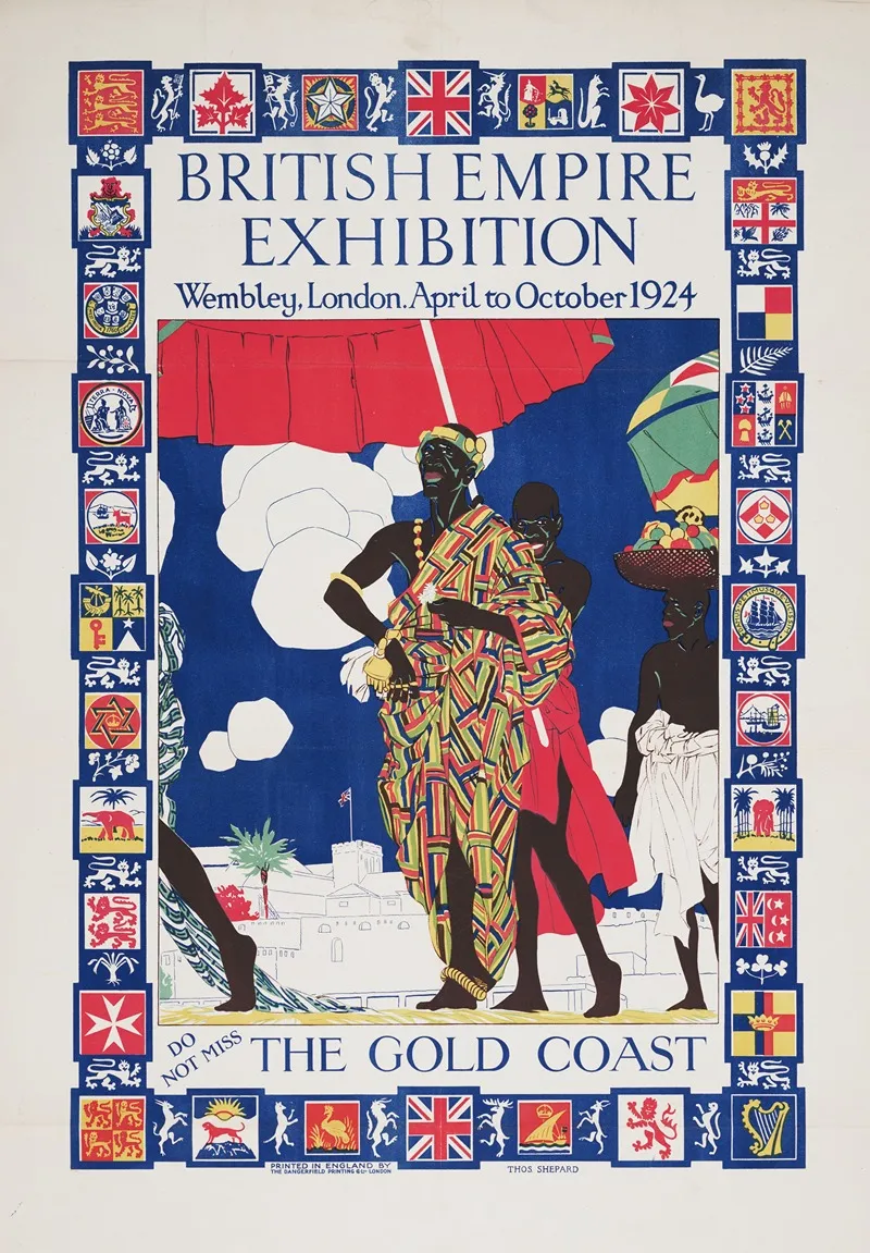 British Empire Exhibition Wembley London April October 1924 Do Not Miss The Gold Coast Wall Art by Ernest Coffin - High-Resolution Digital Print