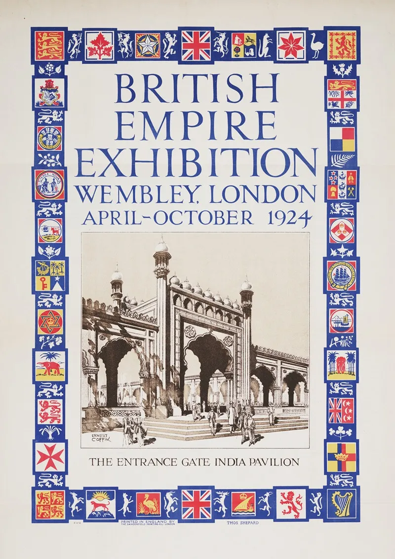 British Empire Exhibition Wembley London April October 1924 Wall Art by Ernest Coffin - High-Resolution Digital Print