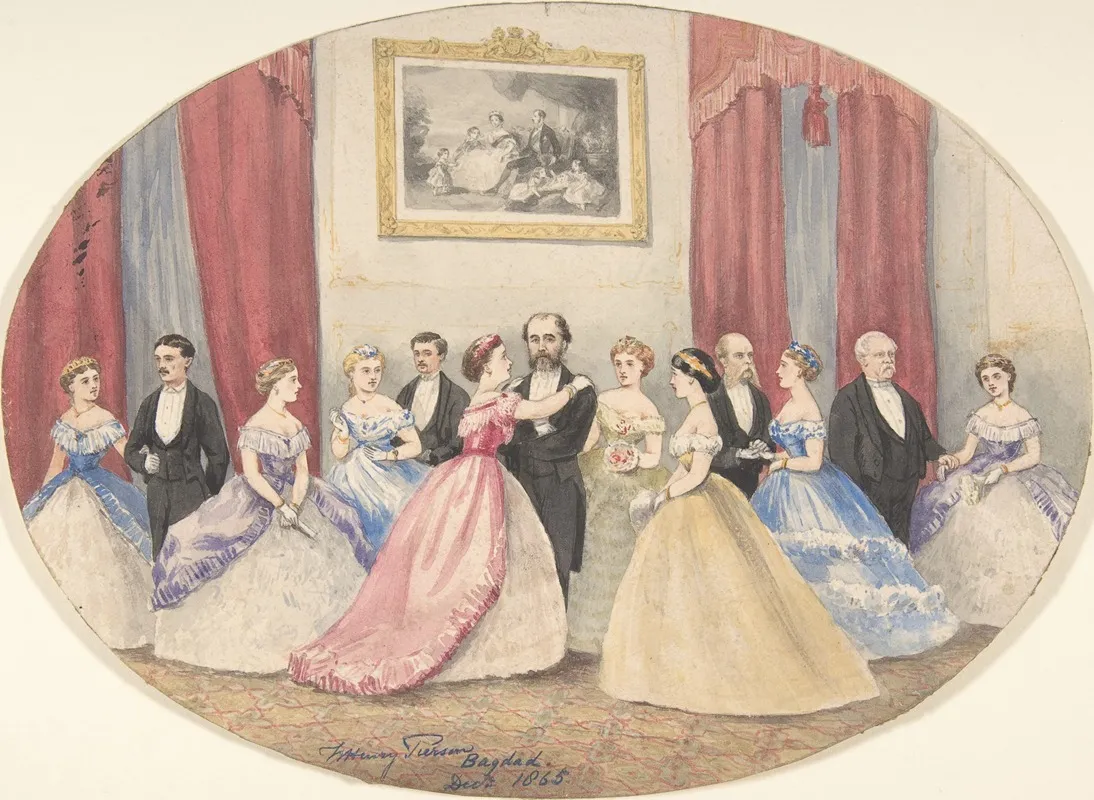 British Reception In Baghdad Wall Art by W. Henry Pierson - High-Resolution Digital Print