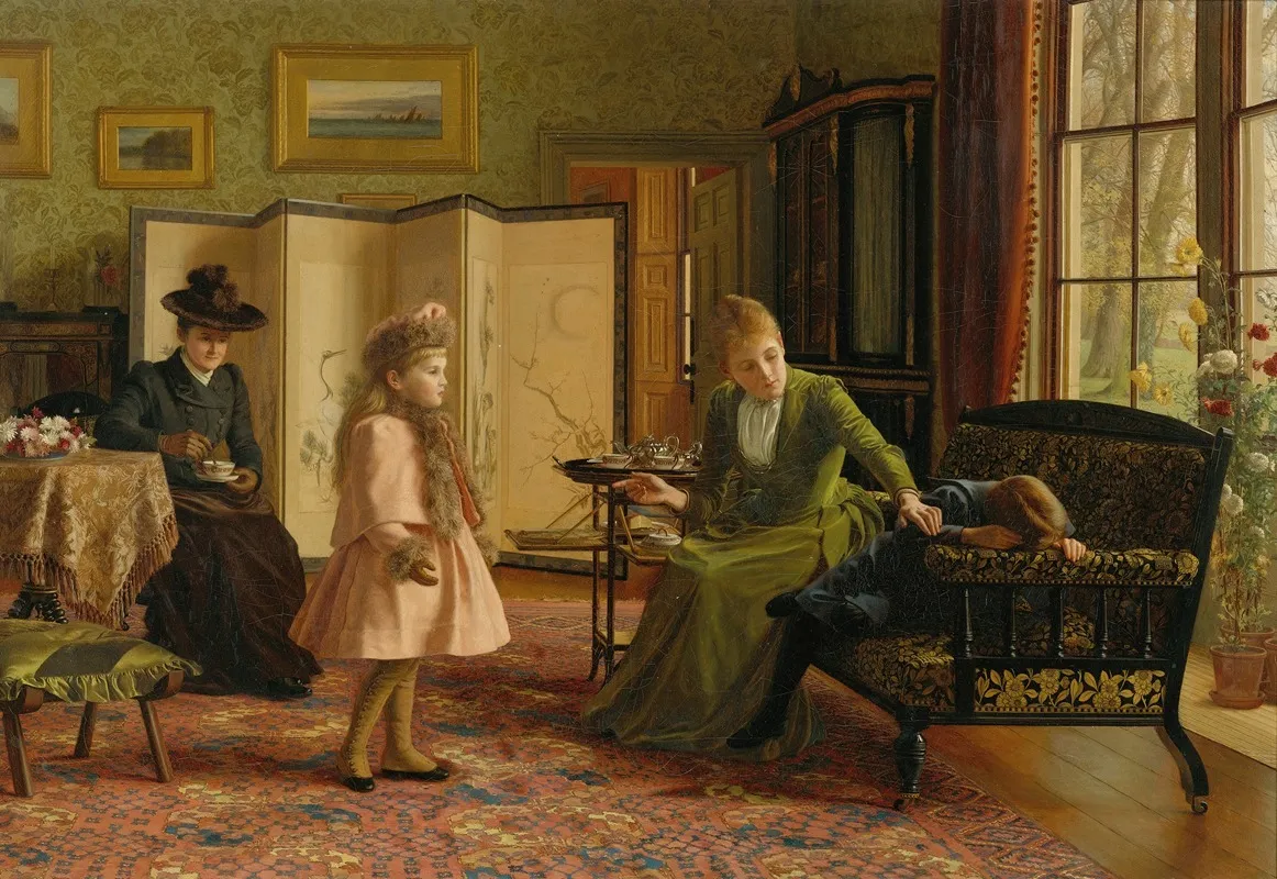 British When First We Meet Wall Art by Jessica Hayllar - High-Resolution Digital Print