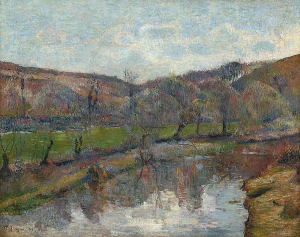Brittany Landscape Wall Art by Paul Gauguin - High-Resolution Digital Print