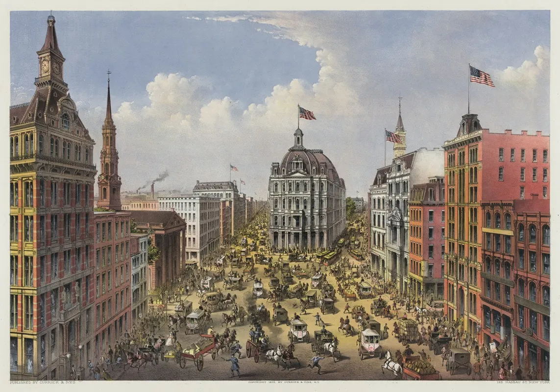 Broadway New York From The Western Union Telegraph Building Looking North