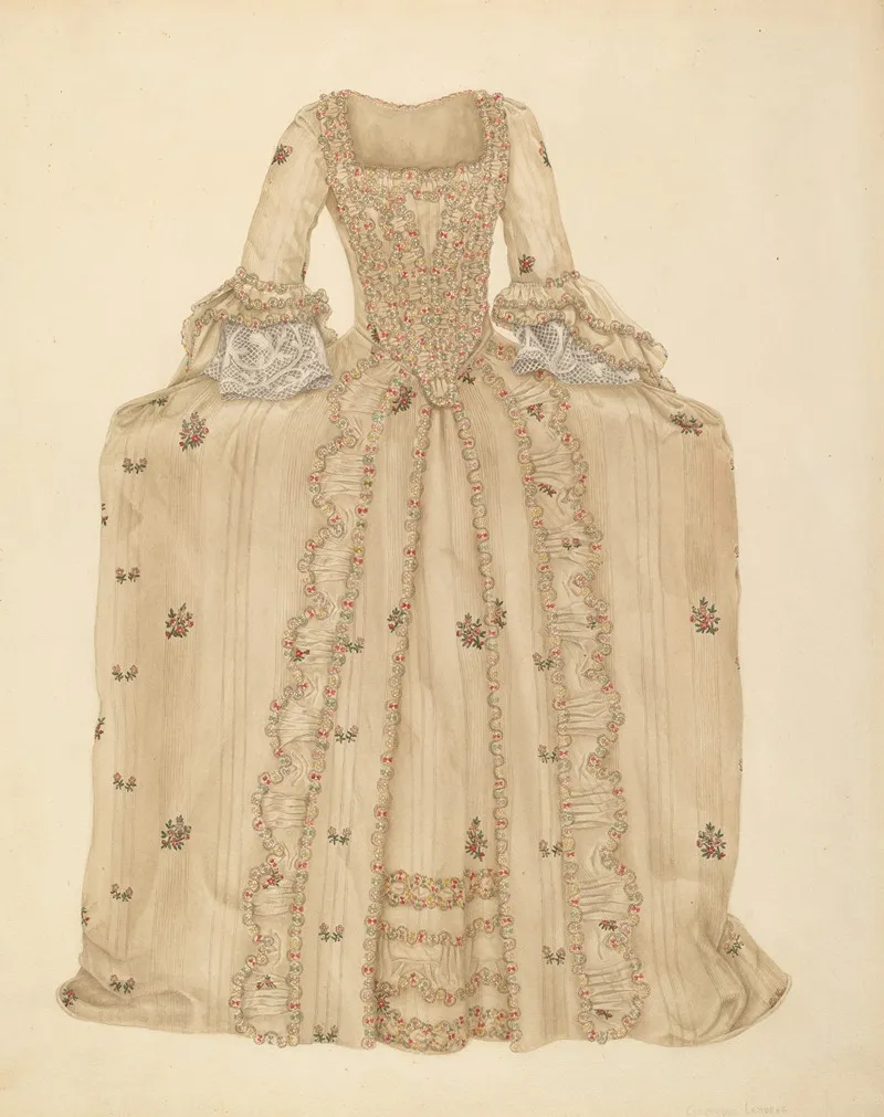 Brocaded Silk Dress