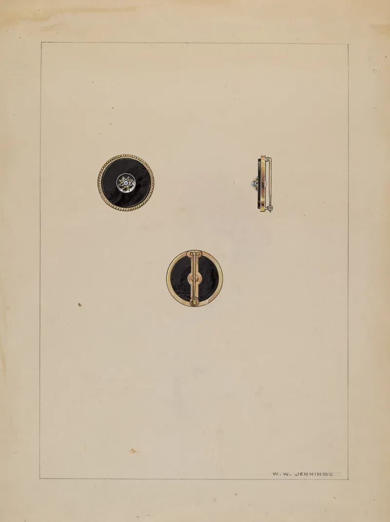 Brooch 14 Wall Art by Francis Jennings - High-Resolution Digital Print