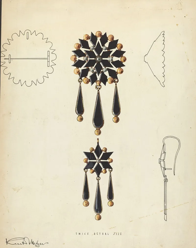 Brooch And Earring