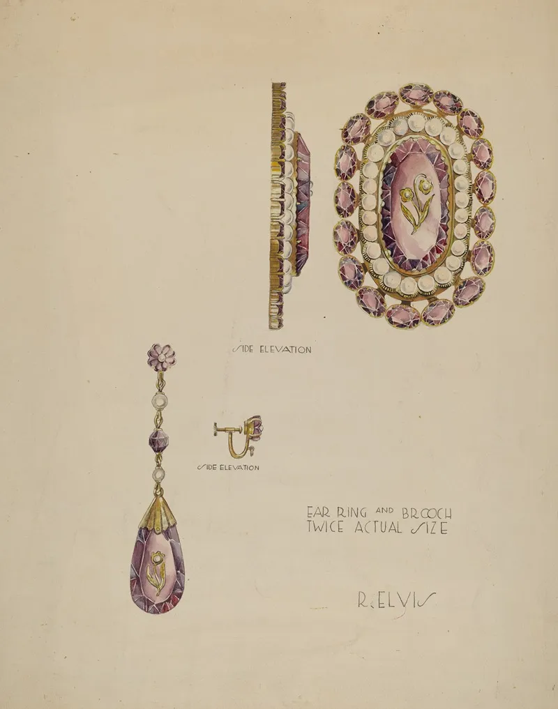 Brooch And Earrings 5