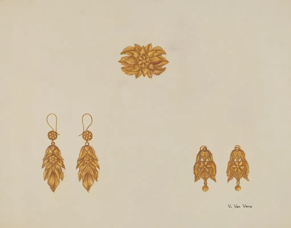 Brooch And Earrings 7