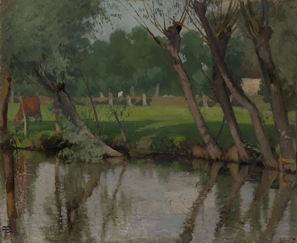 Brook At Hangenbieten In The Alsace