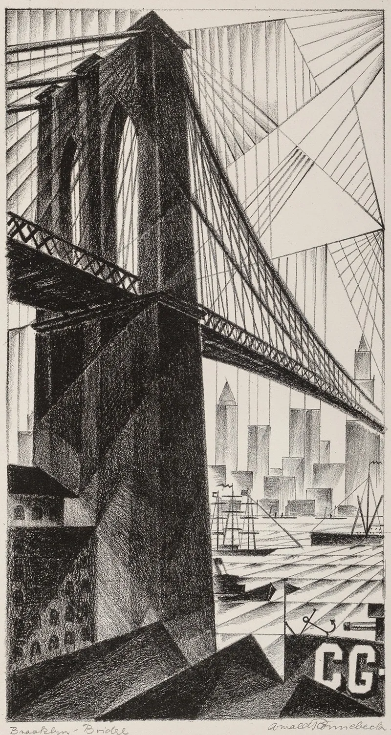 Brooklyn Bridge 2 Wall Art by Arnold Ronnebeck - High-Resolution Digital Print