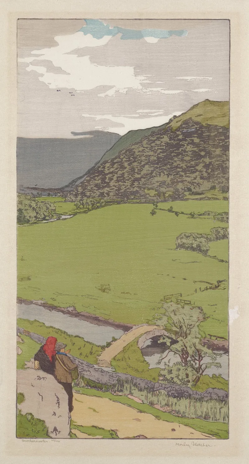 Brotherswater Wall Art by Frank Morley Fletcher - High-Resolution Digital Print
