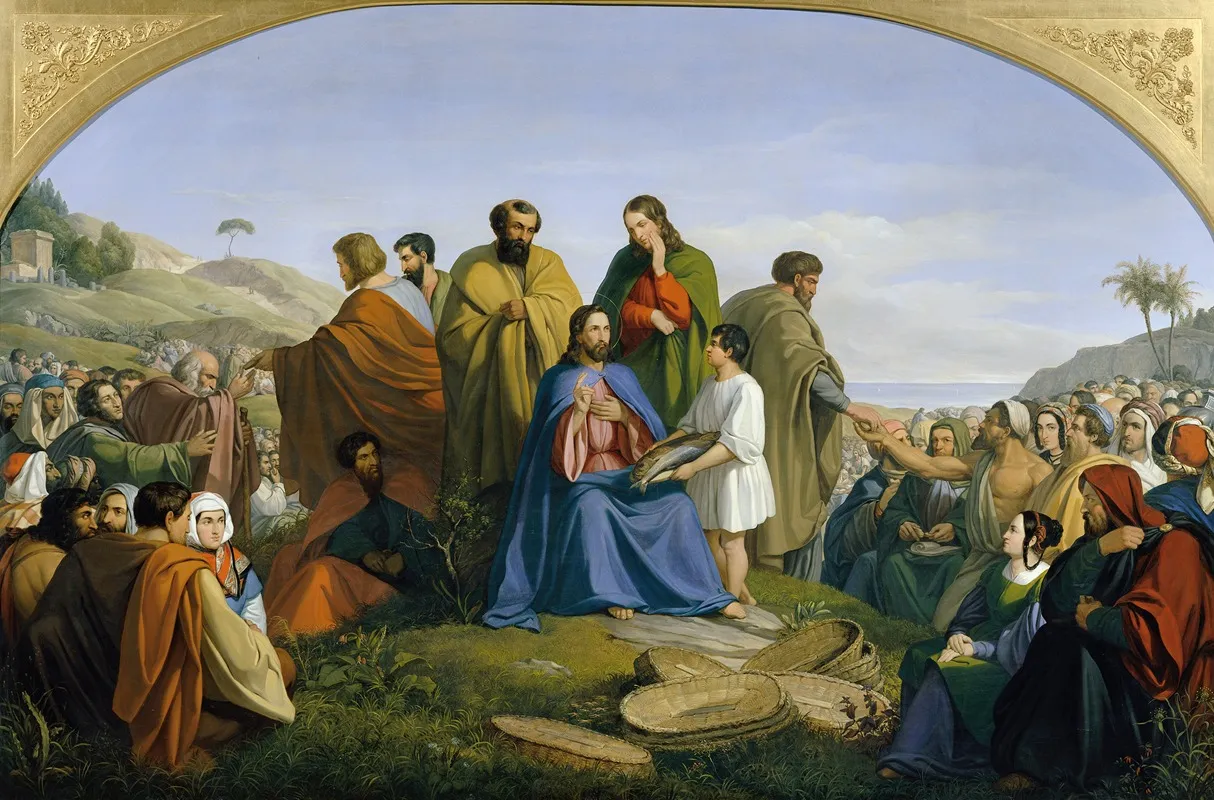 Brotvermehrung Wall Art by Anton von Perger - High-Resolution Digital Print
