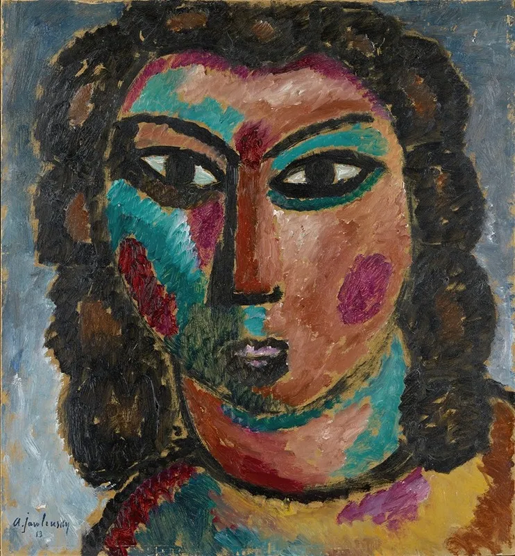 Brown Curls Wall Art by Alexej von Jawlensky - High-Resolution Digital Print