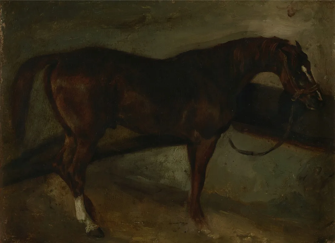 Brown Horse Wall Art by Théodore Géricault - High-Resolution Digital Print